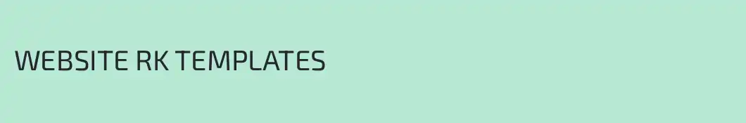 WEBSITE RK TEMPLATES